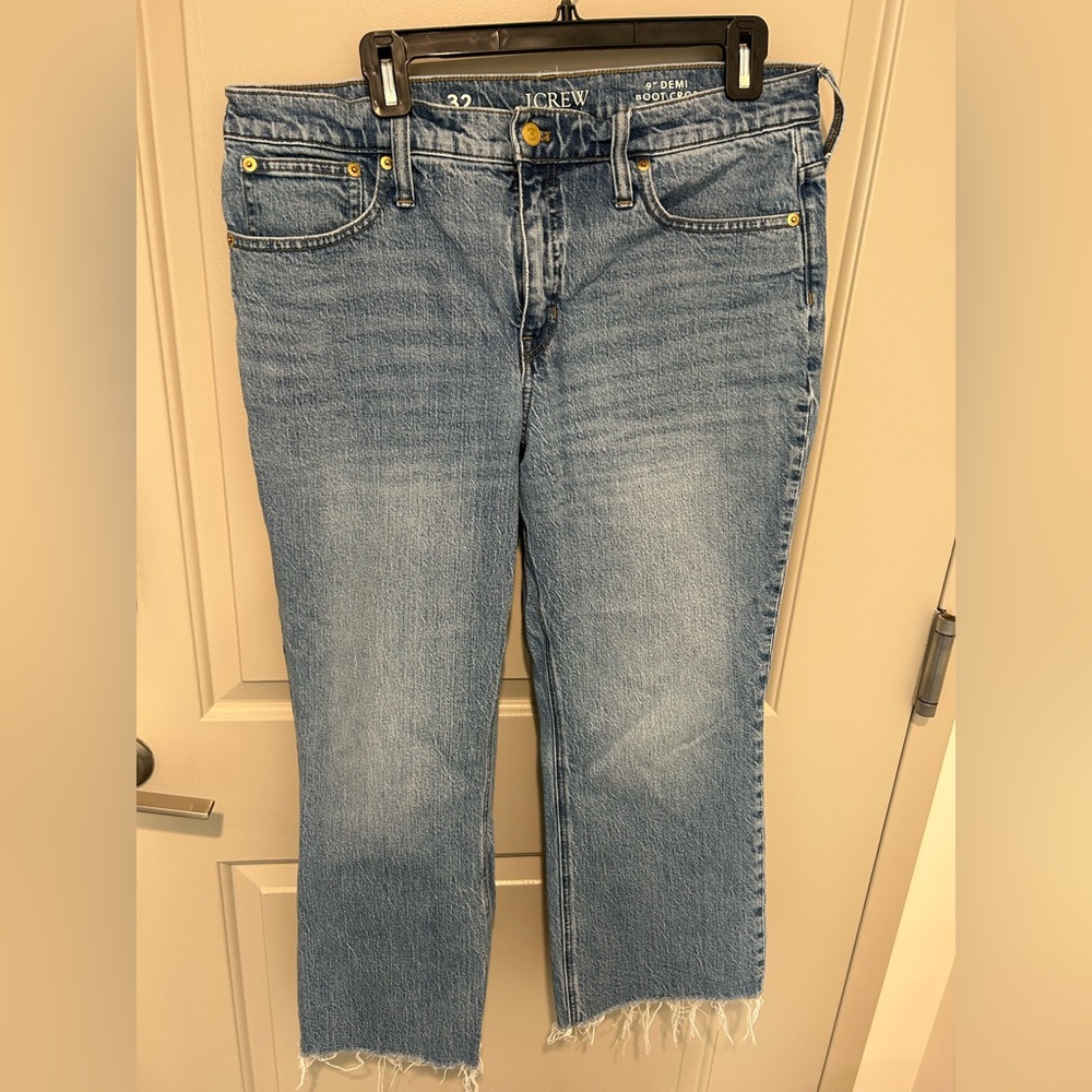 J. Crew 9” Demi Boot Crop Jean